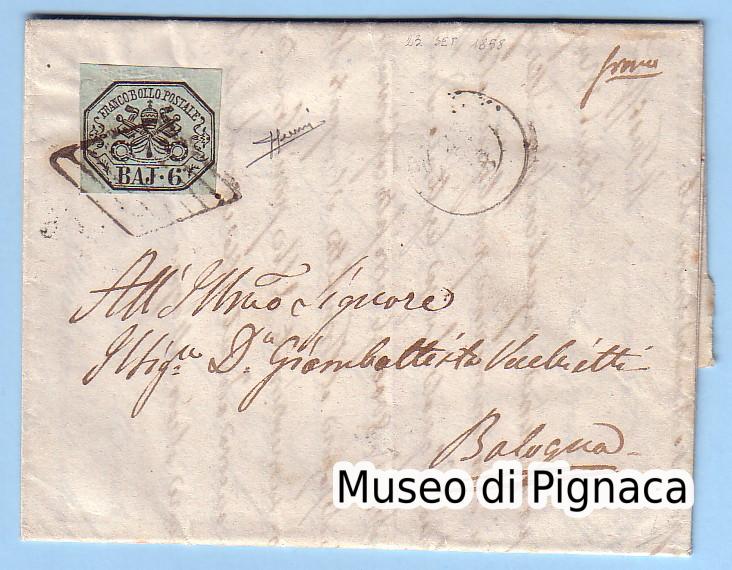 1858-_23-settembre_-lettera-doppio-porto-per-bologna-6-baiocchi