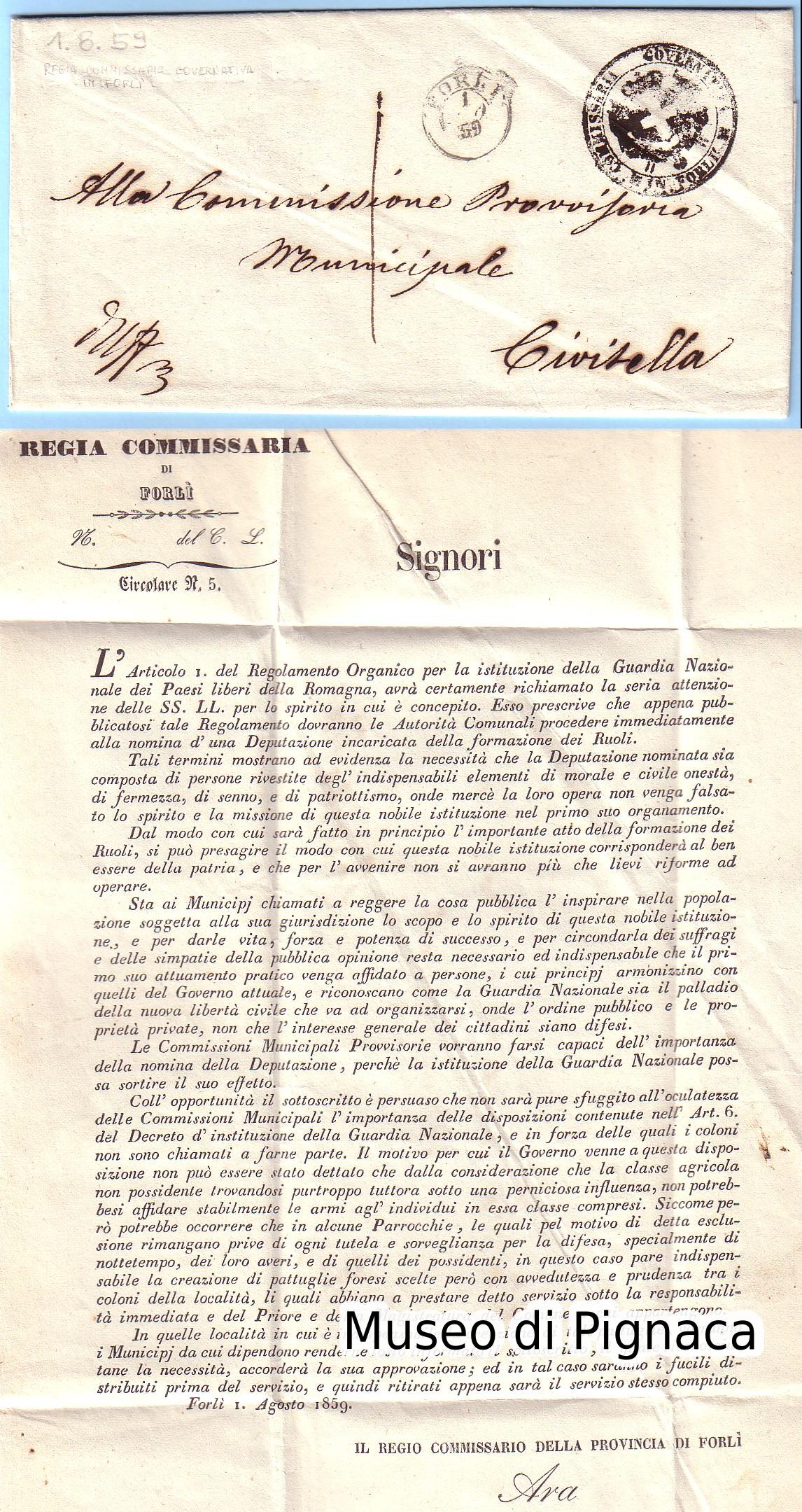 1859-_1-agosto_-regia-commissaria-governativa-in-forl_-timbro-savoiardo