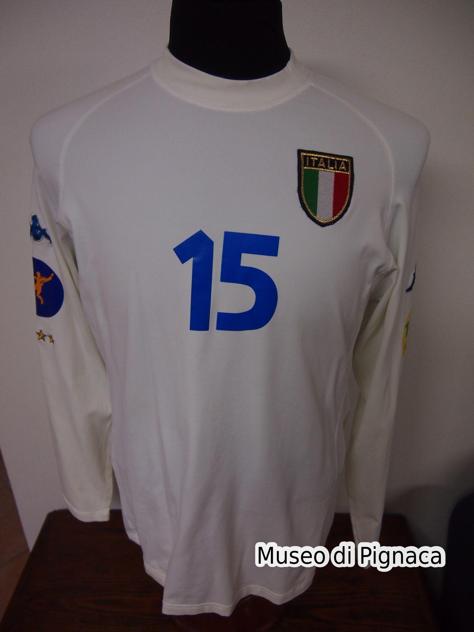 Stefano Lucchini - Maglia Italia Under 21 Europei 2002 (Fronte)