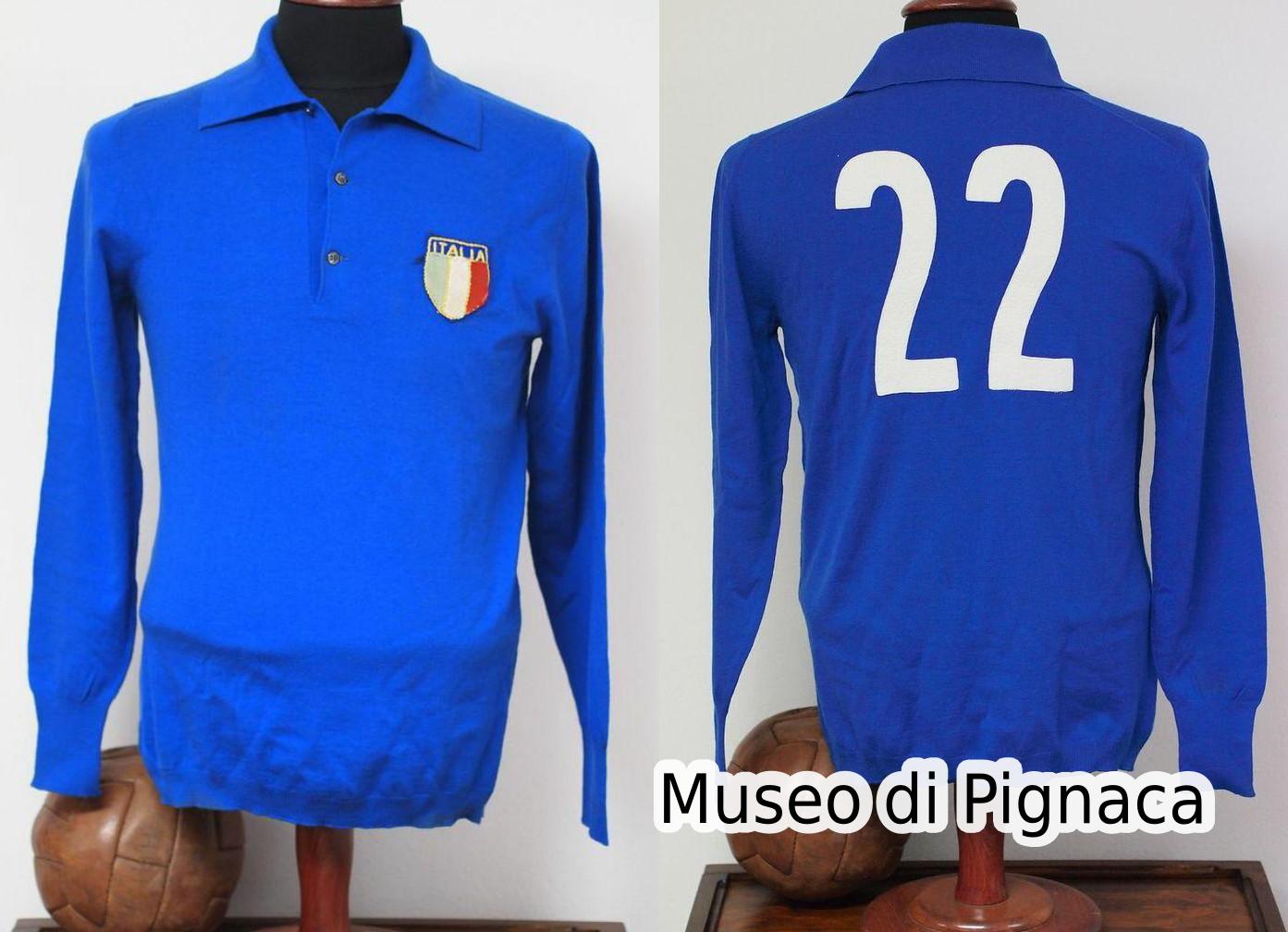 Giacomo Bulgarelli - Maglia esordio in azzurro, mondiali CILE 1962 partita vs Svizzera