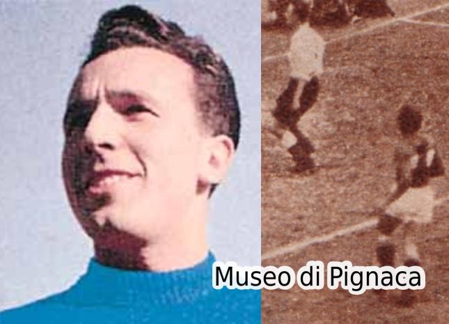 Renzo BURINI (Foto e in azione durante Italia B - Inghilterra B nel 1950)